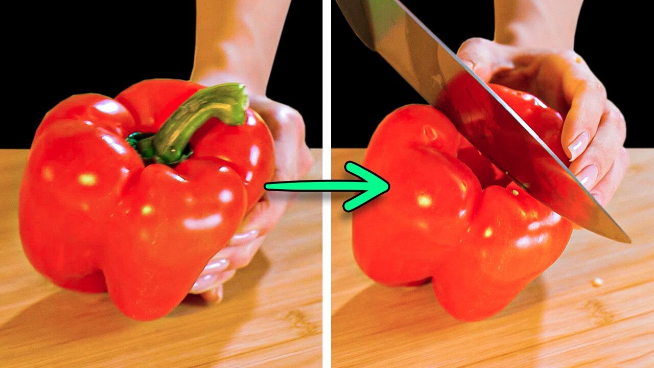 Slice & Peel Like a Pro! ⚡ Quick Kitchen Hacks to Speed Up Prep Time