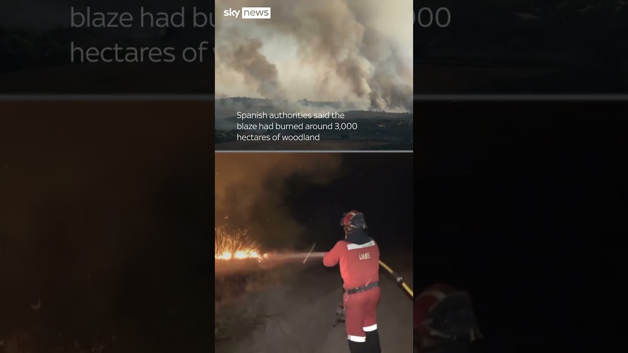 Smoke engulfs Madrid after wildfires in Spain