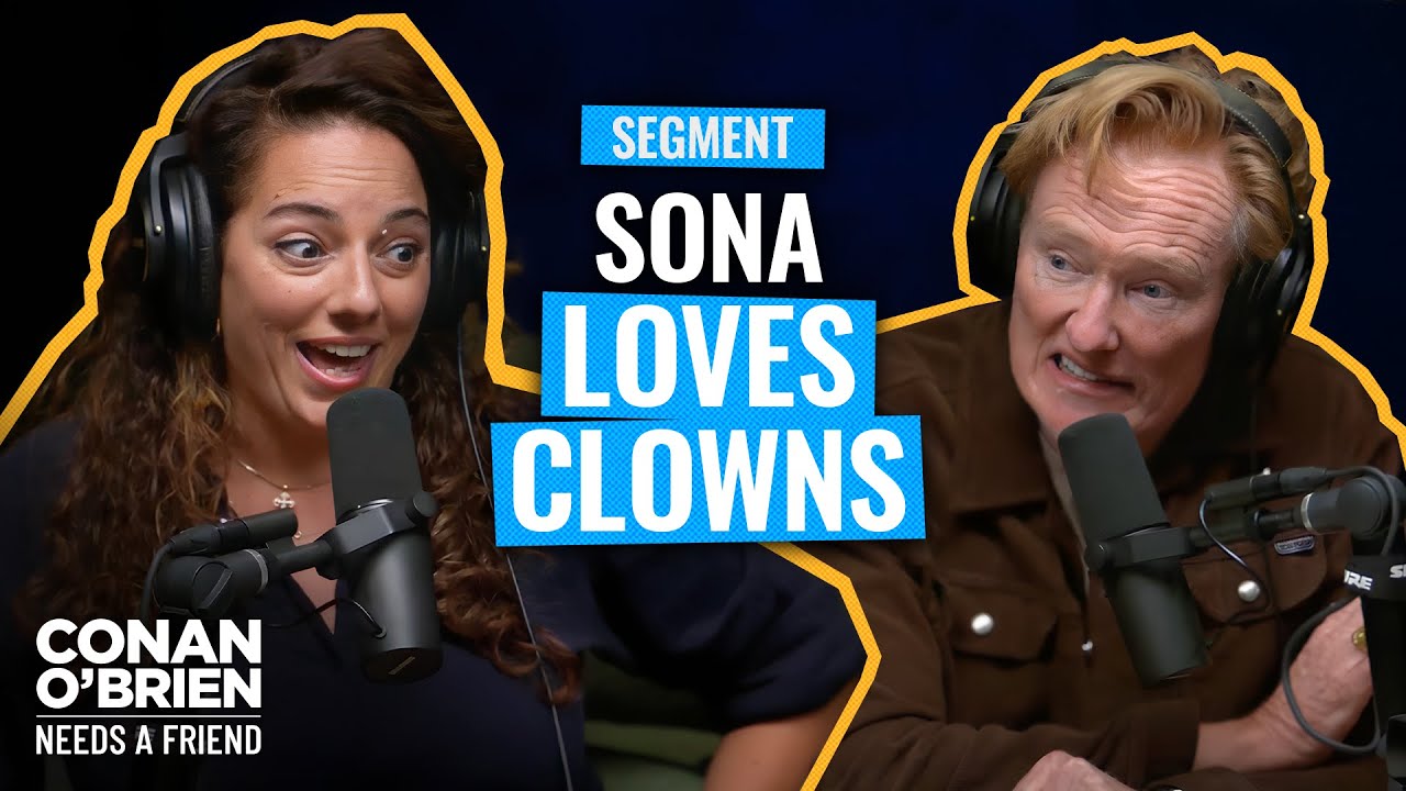 Sona Hires A Clown Every Year For Her Twins’ Birthday | Conan O’Brien Needs A Friend