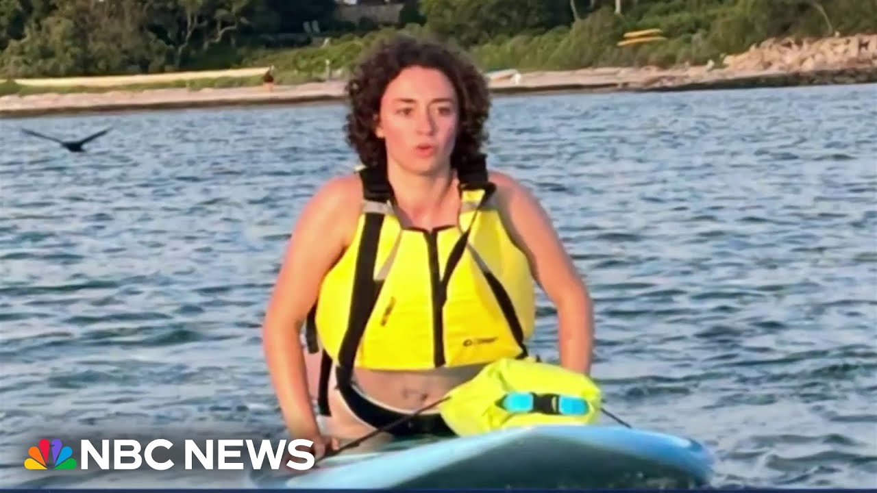 Stunning new video of paddleboarder’s shark encounter