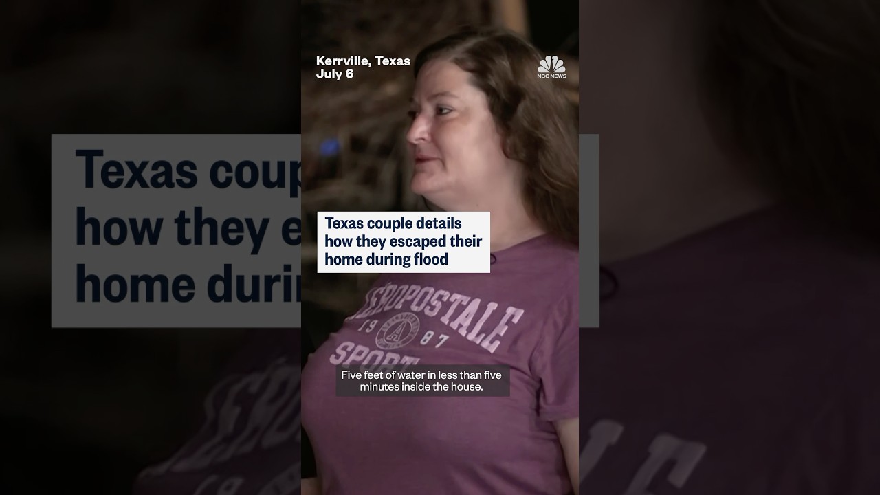 Texas couple details how they escaped their home during flood