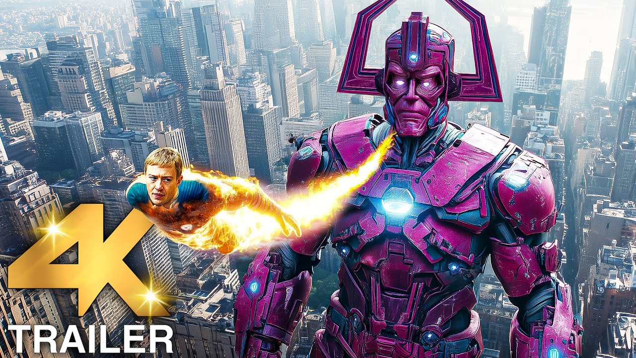 THE FANTASTIC FOUR FIRST STEPS “Fantastic Four Vs Galactus” Trailer (4K ULTRA HD) 2025