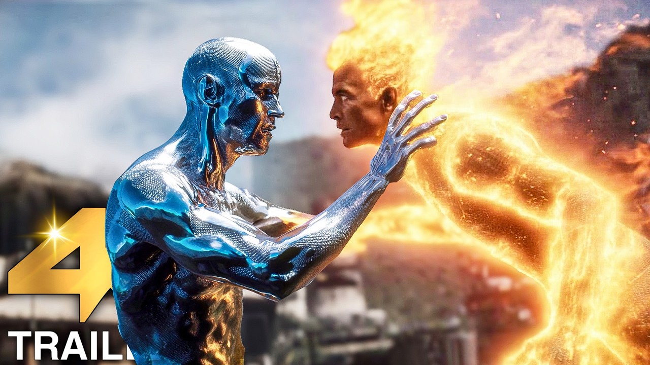 THE FANTASTIC FOUR FIRST STEPS “Human Torch Falls In Love With Silver Surfer” Trailer (4K ULTRA HD)