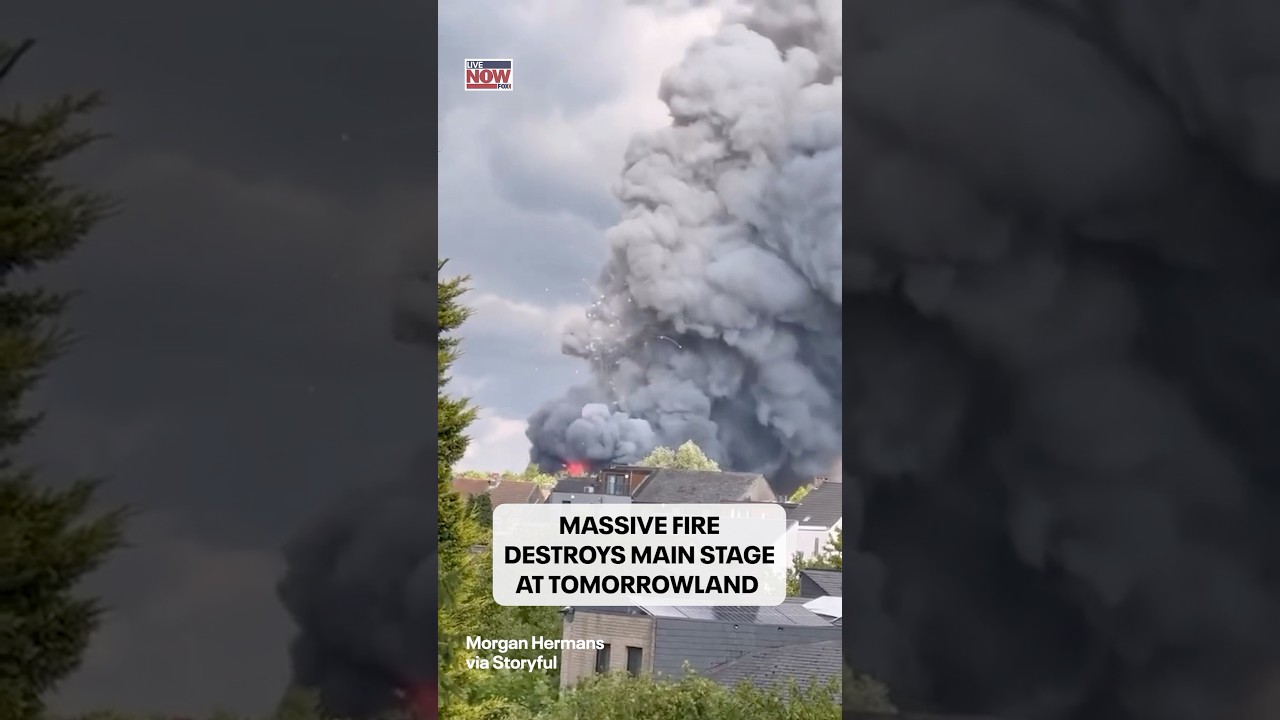 The main stage at Tomorrowland caught fire just days before it was scheduled to start