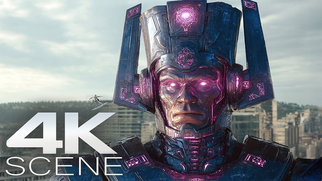 The Silver Surfer Heralds Galactus’ Arrival (2025) 4K Scene | The Fantastic Four Movie Clip