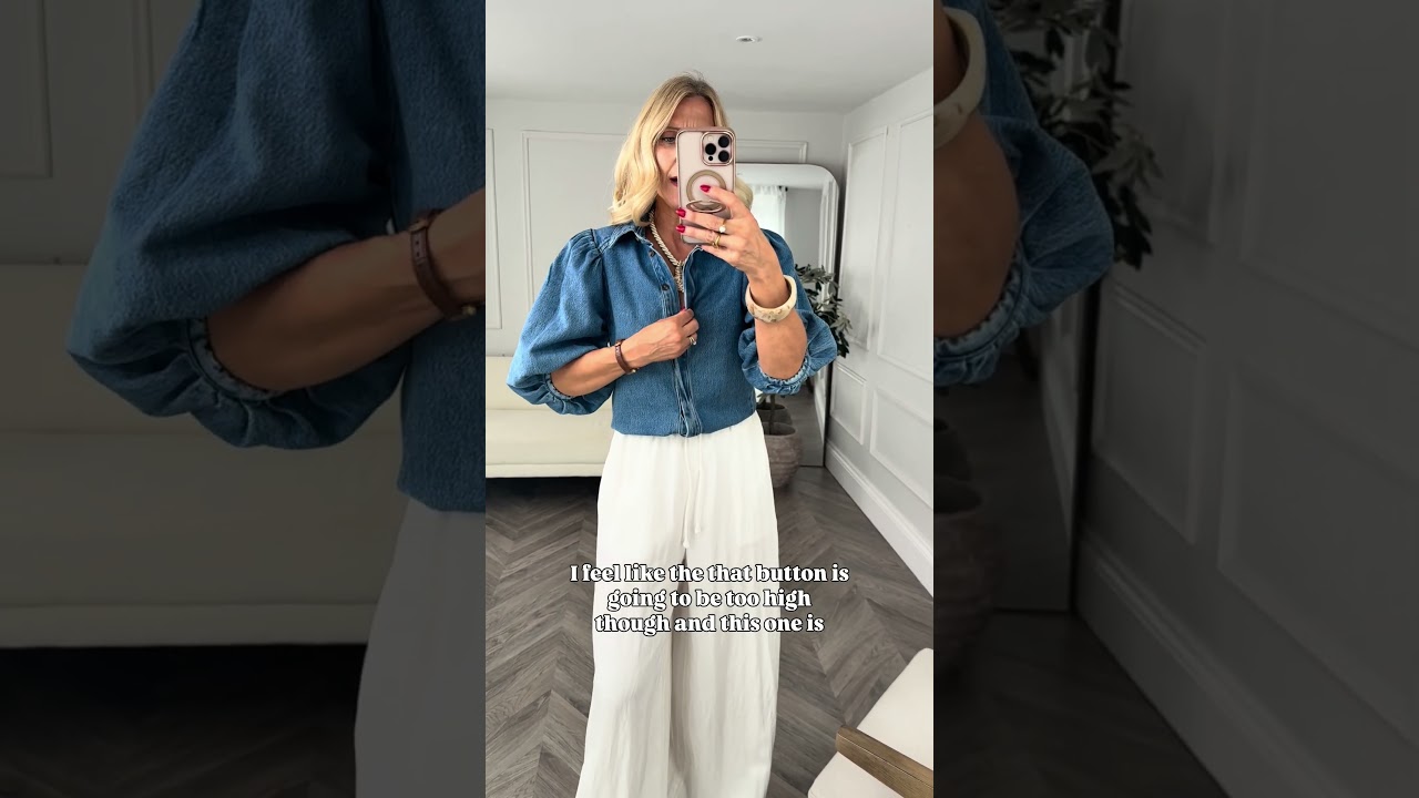 This denim shirt has been working OVERTIME in my wardrobe – see description and comments for details