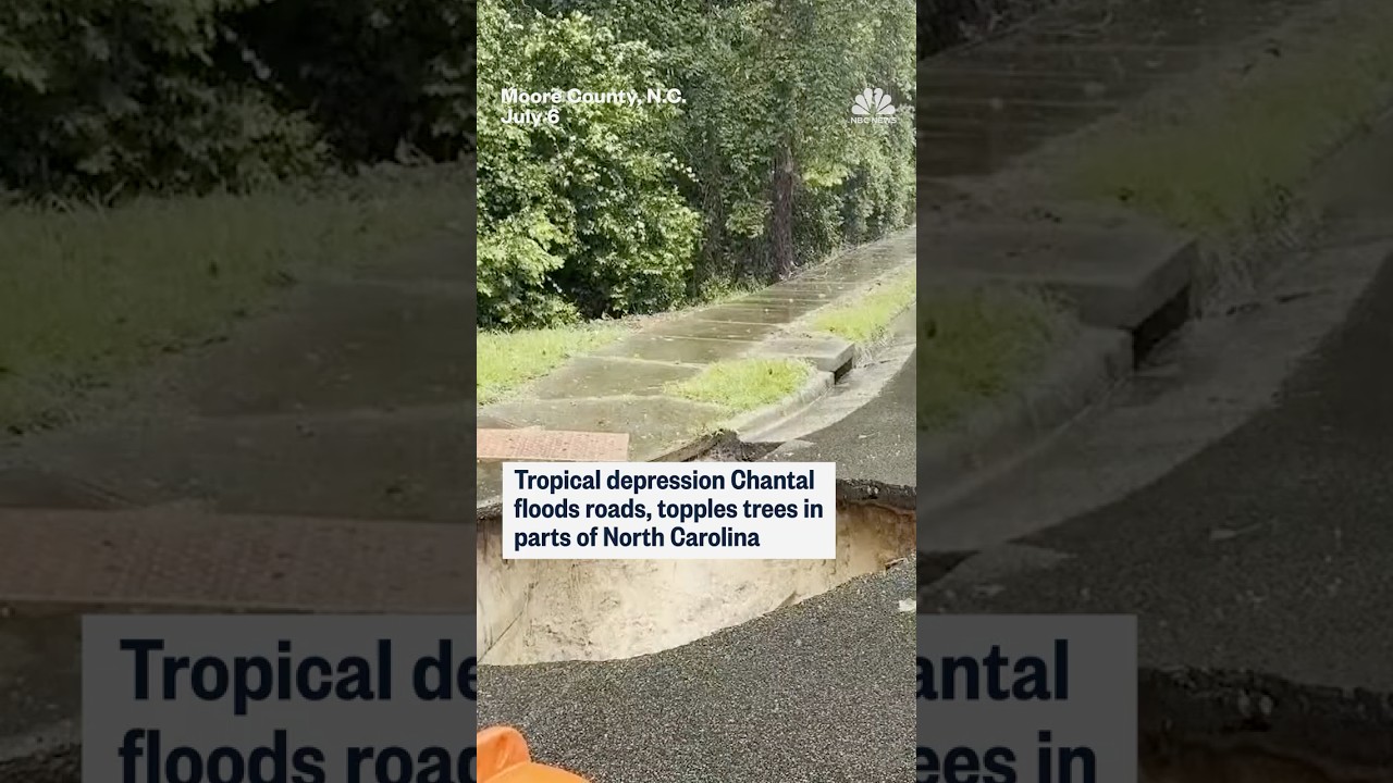 Tropical Depression Chantal brings flash flooding in North Carolina