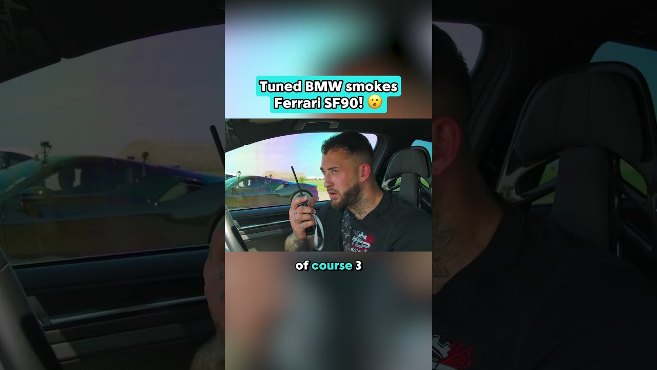 Tuned BMW smokes Ferrari SF90! 😮