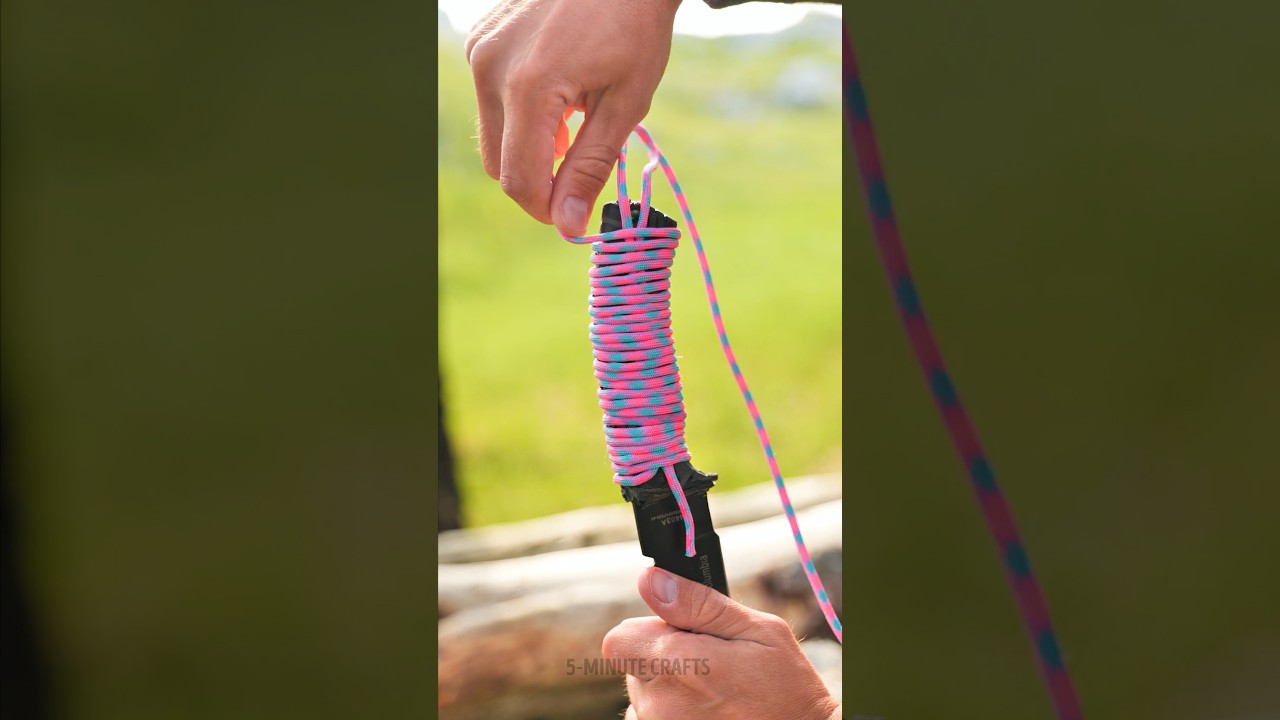 Turn any knife into a survival tool—subscribe @pepperell.crafts for smart hacks! 🔪