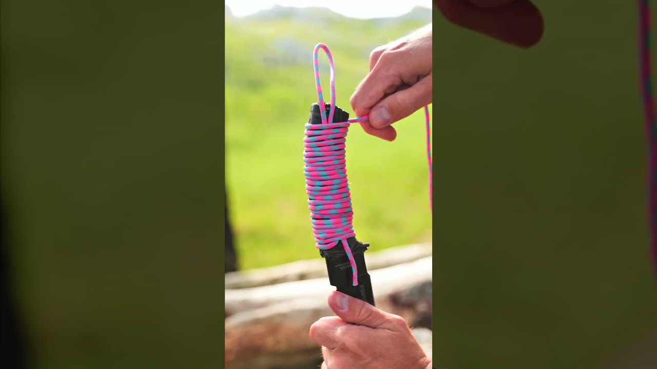 Turn your knife into a tool—subscribe @pepperell.crafts  for paracord hacks! 🔪