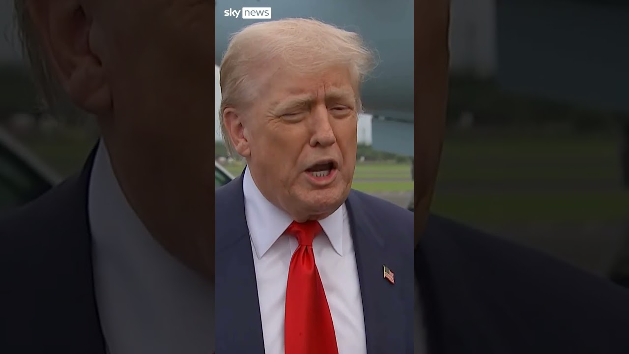 US President Donald Trump has landed in Scotland ahead of a four-day visit