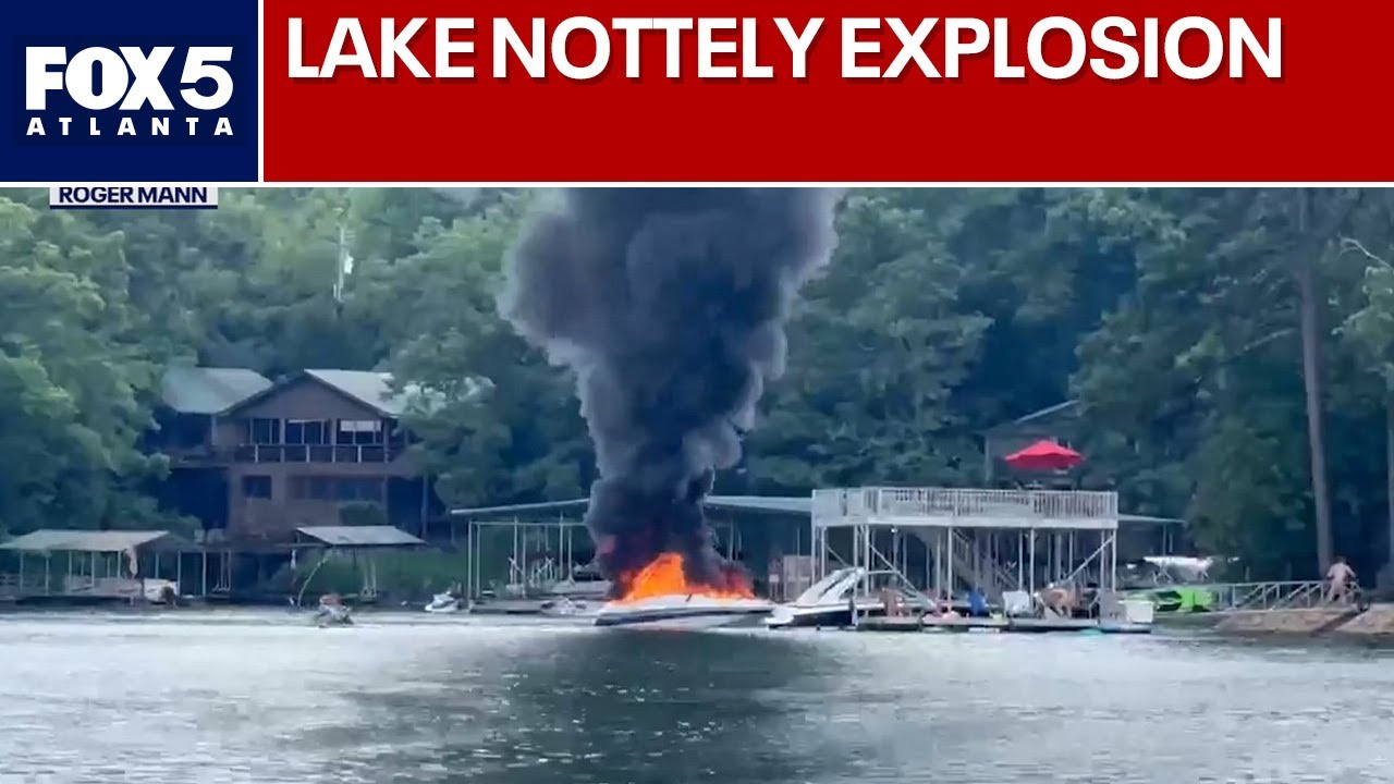 Videos show boat burning after explosion on Lake Nottely