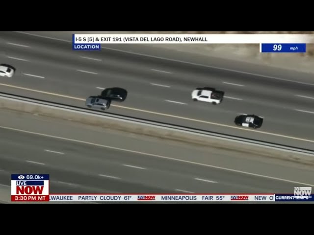 WATCH: Police chase of suspects in Compton, Los Angeles ends in neighborhood homes