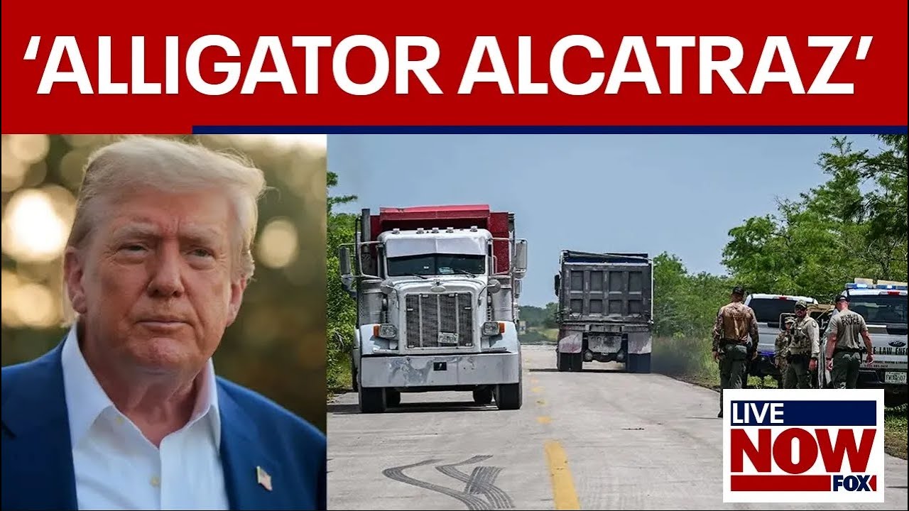 WATCH: Trump visits ‘Alligator Alcatraz’
