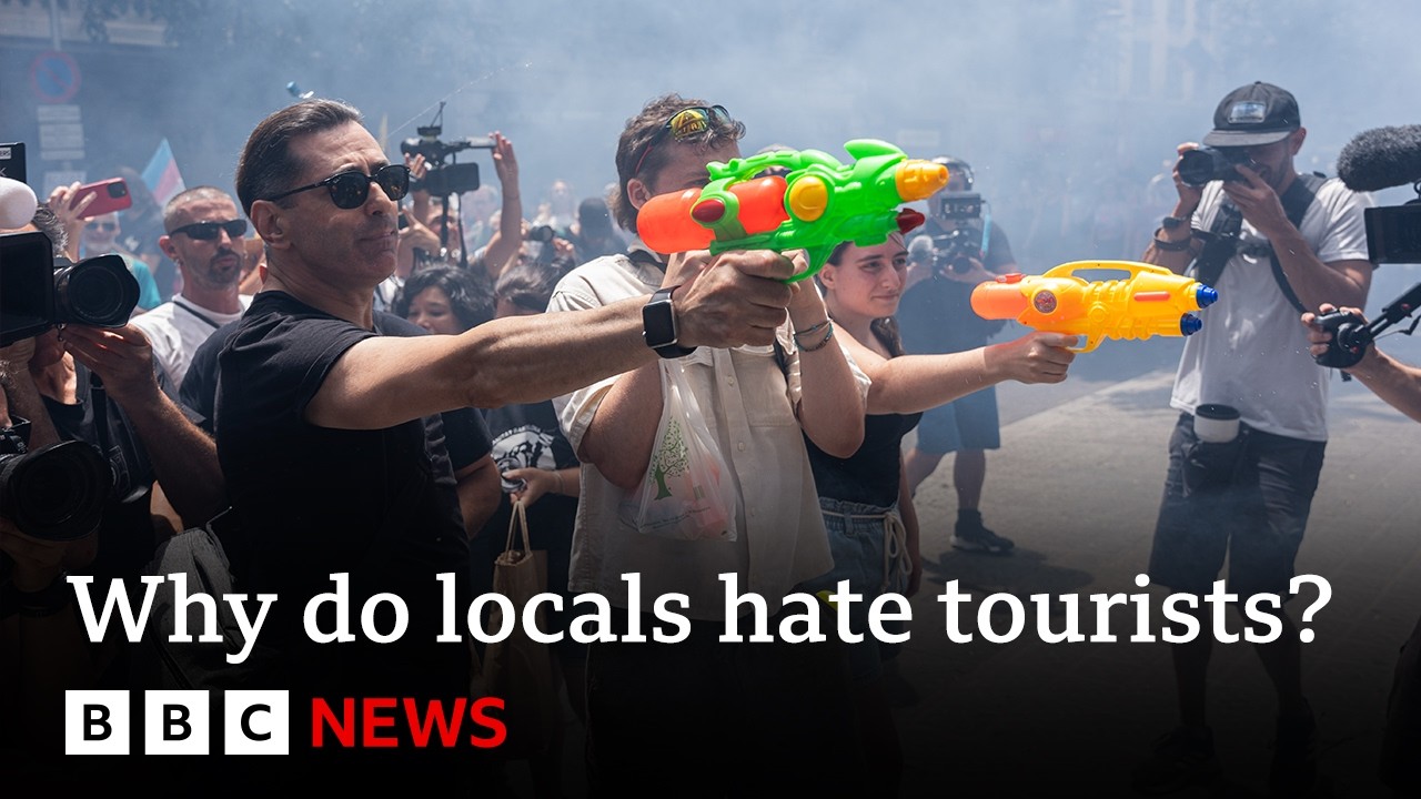 What is behind the rise in anti-tourism protests? | BBC News