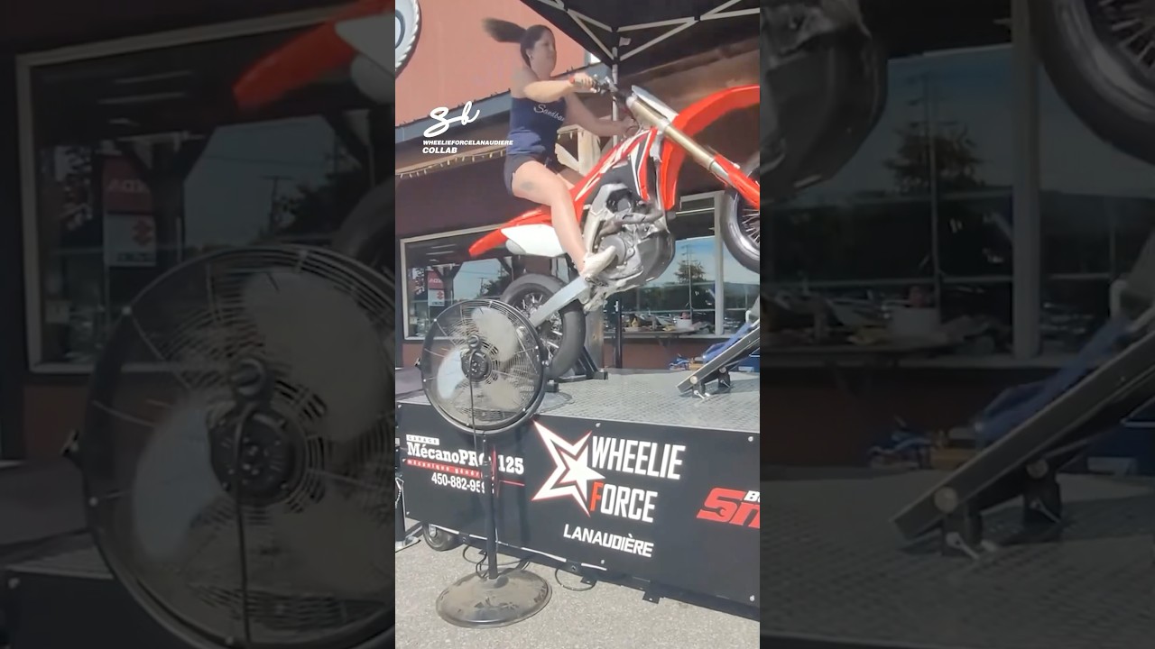 Wheelie Training Machine! 🔥 #wheelie #machinery #bikes