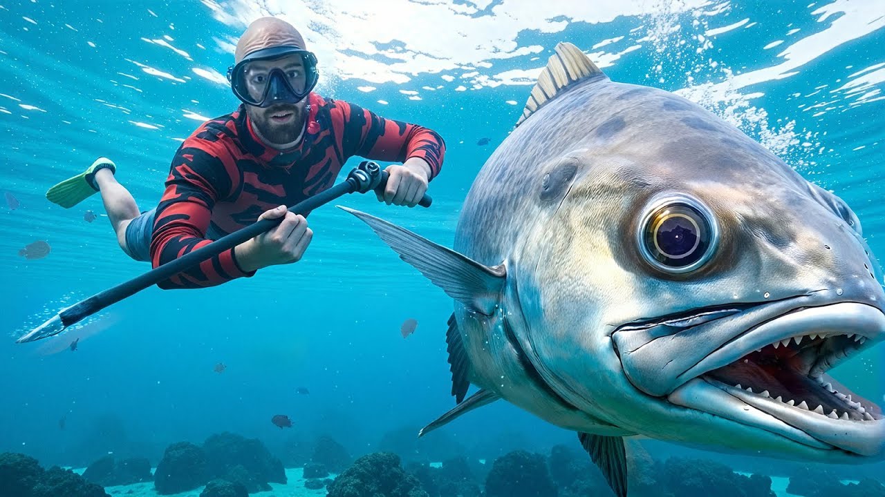 WILD Spearfishing in HAWAII (Catch & Cook)