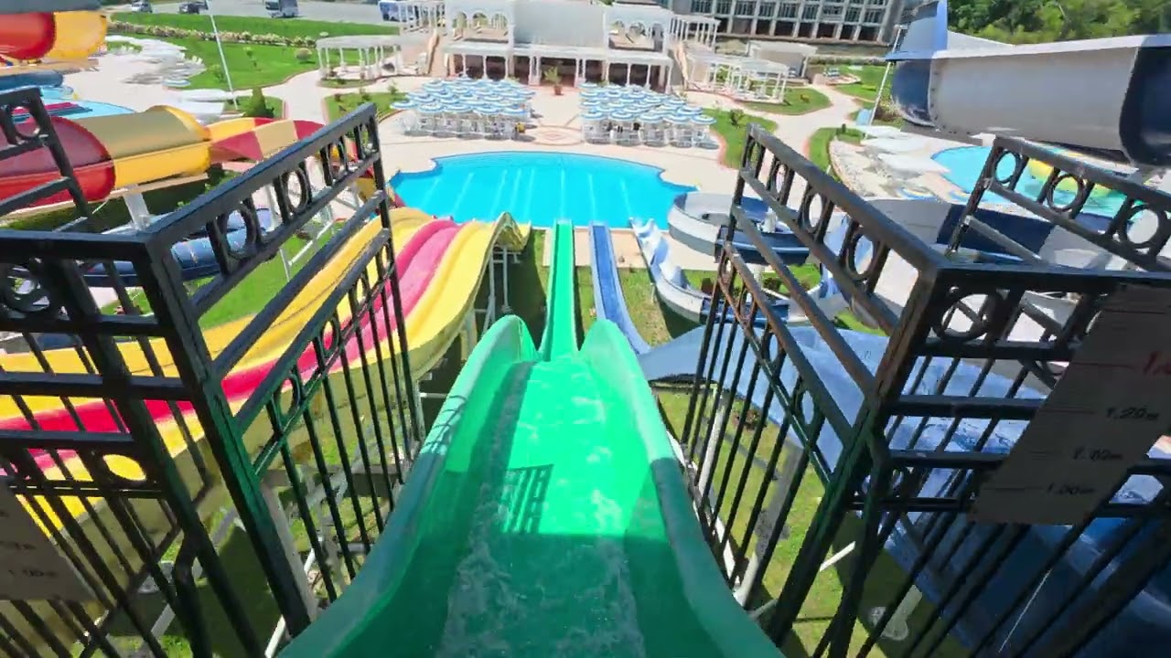 Without Gravity Water Slide at Sunset Aquapark Pomorie 🇧🇬