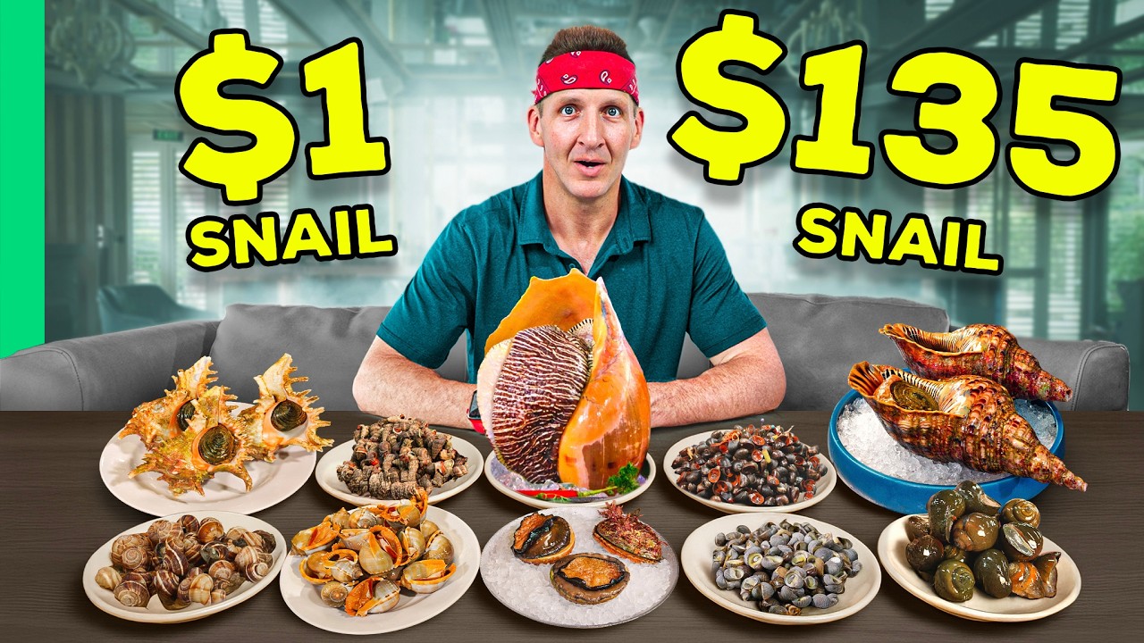 $1 Snail VS $135 Snail in Vietnam!! Seafood Street Food!!