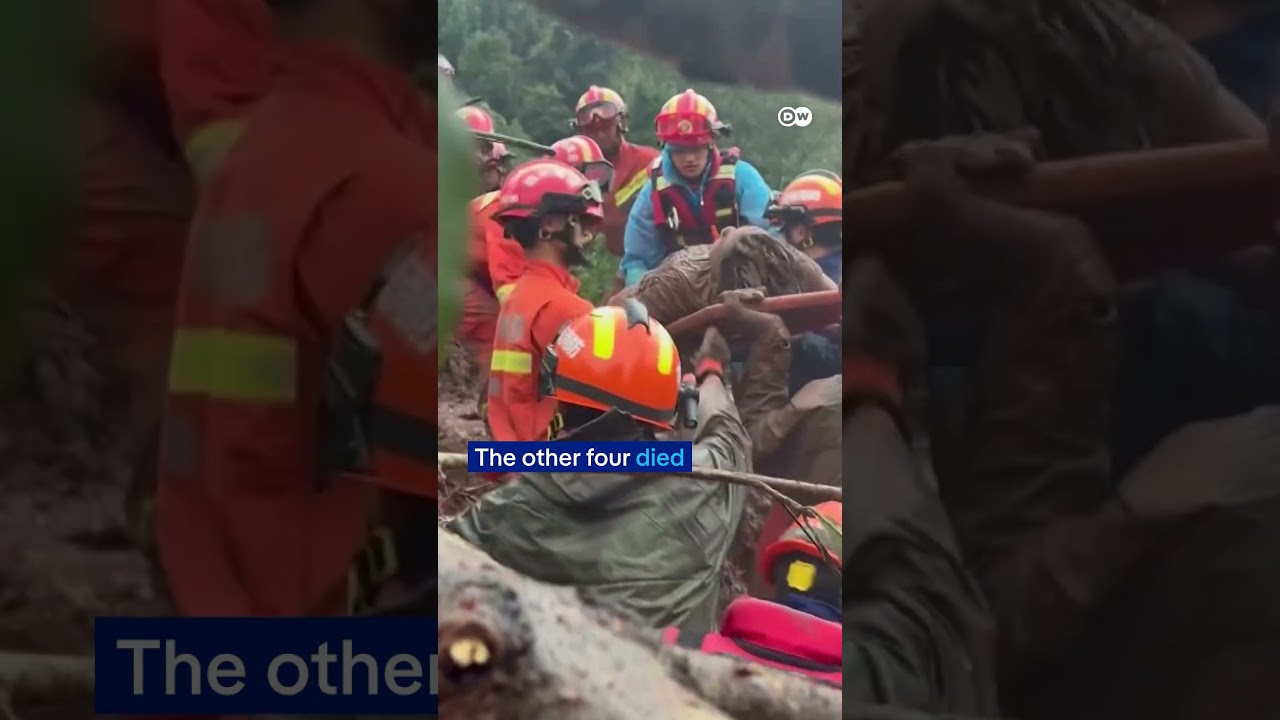 11-year-old child rescued in deadly landslide in China’s Yunnan province | DW News