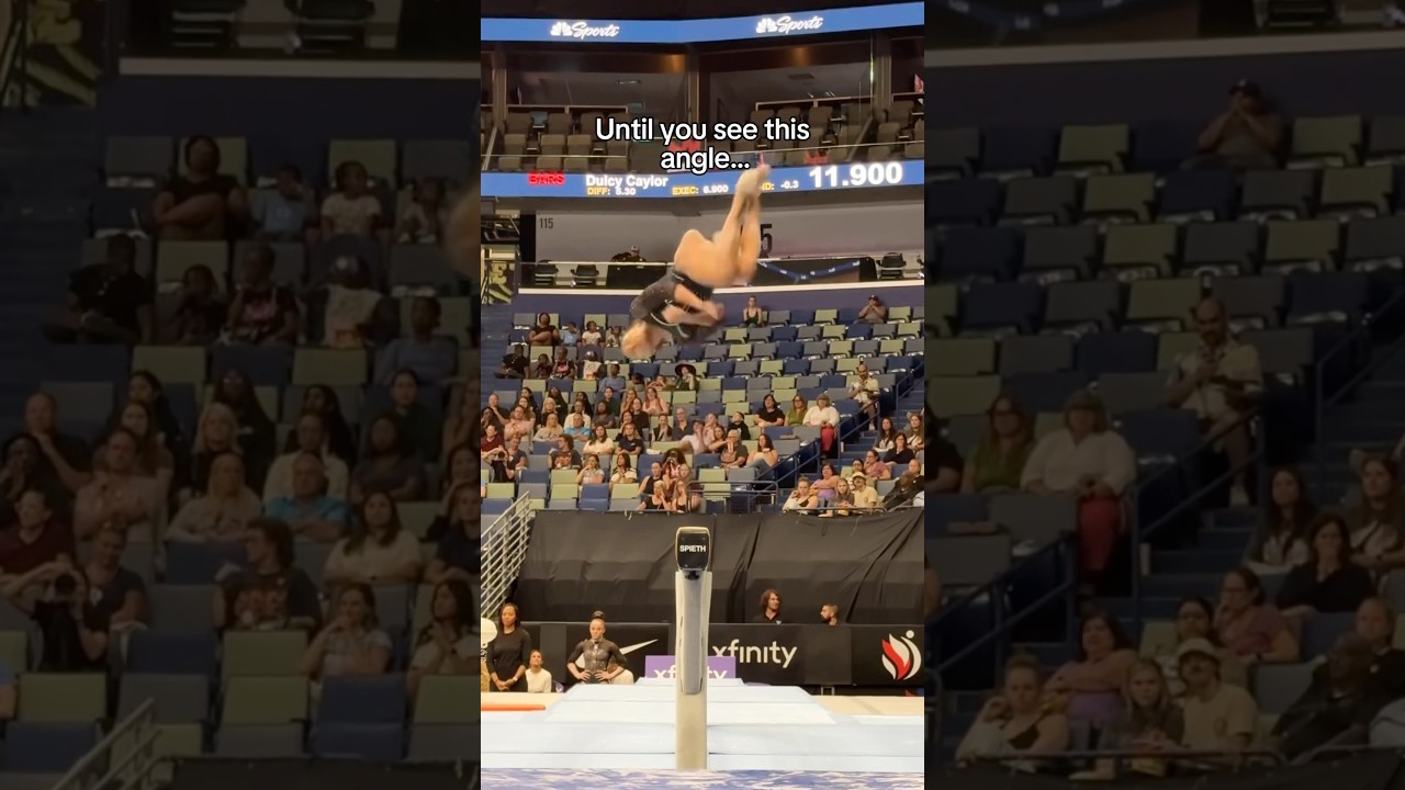 4 inches wide… 🤯 (Skye Blakely) #gymnastics #gymnast #beam #balancebeam #olympics #olympic #sports