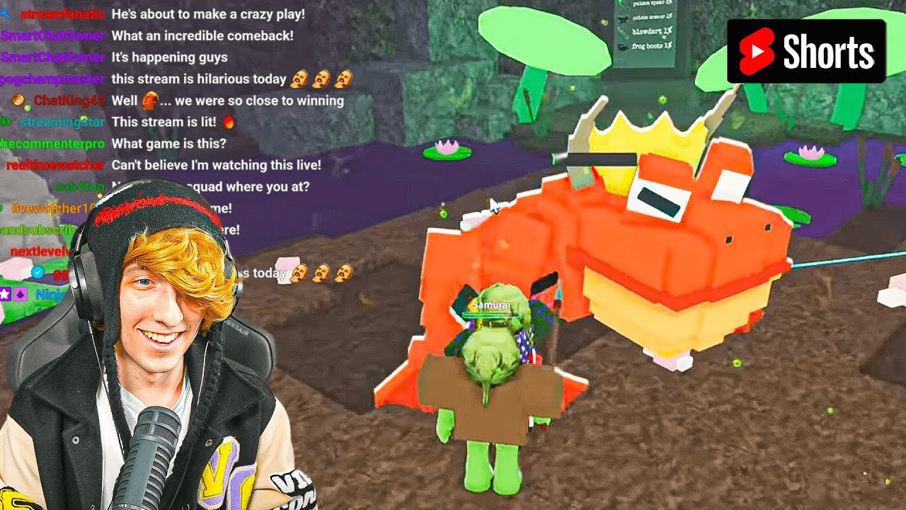 99 Nights in the Forest (Admin Abuse) The Frog Invasion #shorts #roblox