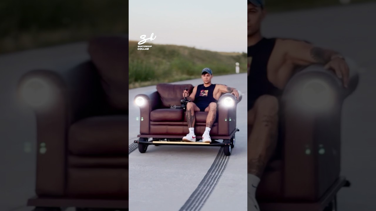 A Drivable Sofa! 🤯 #sofa #furniture #cars