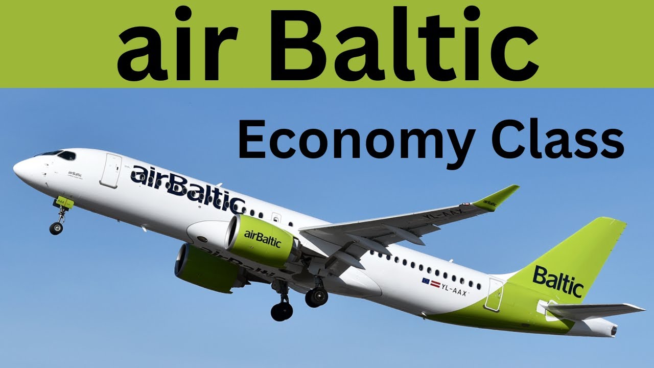Air Baltic Economy Class:  Riga, Latvia to Vilnius, Lithuania, Airbus A220-300