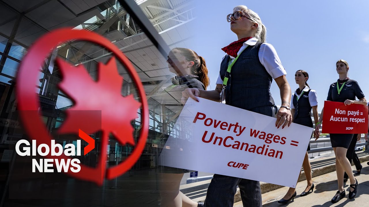 Air Canada flight attendants officially on strike, airline’s flights cancelled