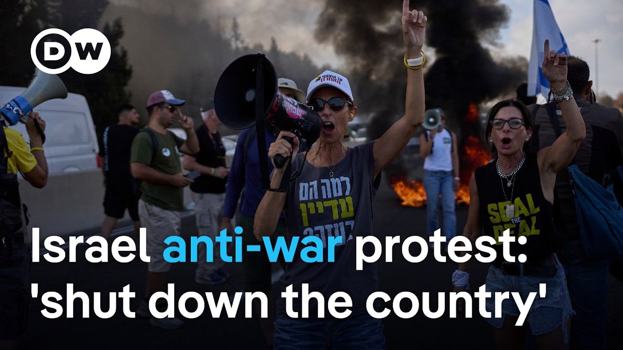 Anti-government protest in Israel demand hostage deal and end to war in Gaza | DW News