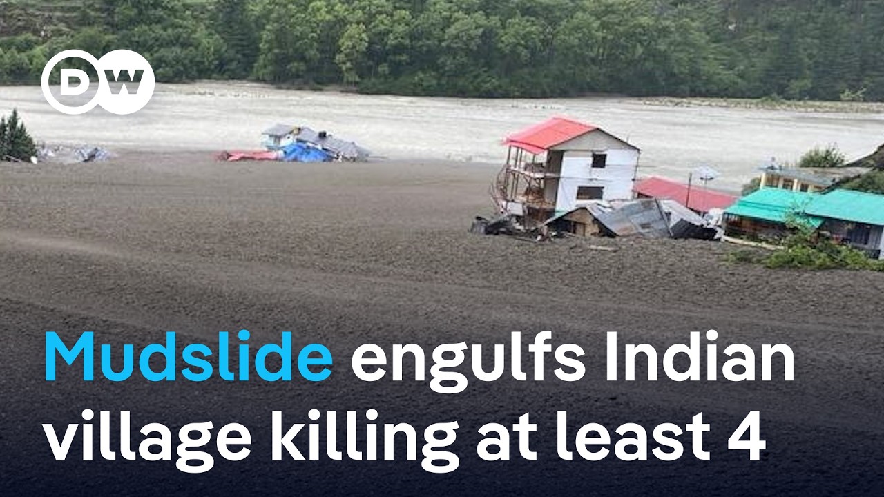At least four people dead and dozens missing after mudslide in India’s Uttarakhand state | DW News
