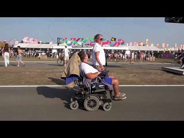 At Pukkelpop, people with reduced mobility are also part of festival crowd