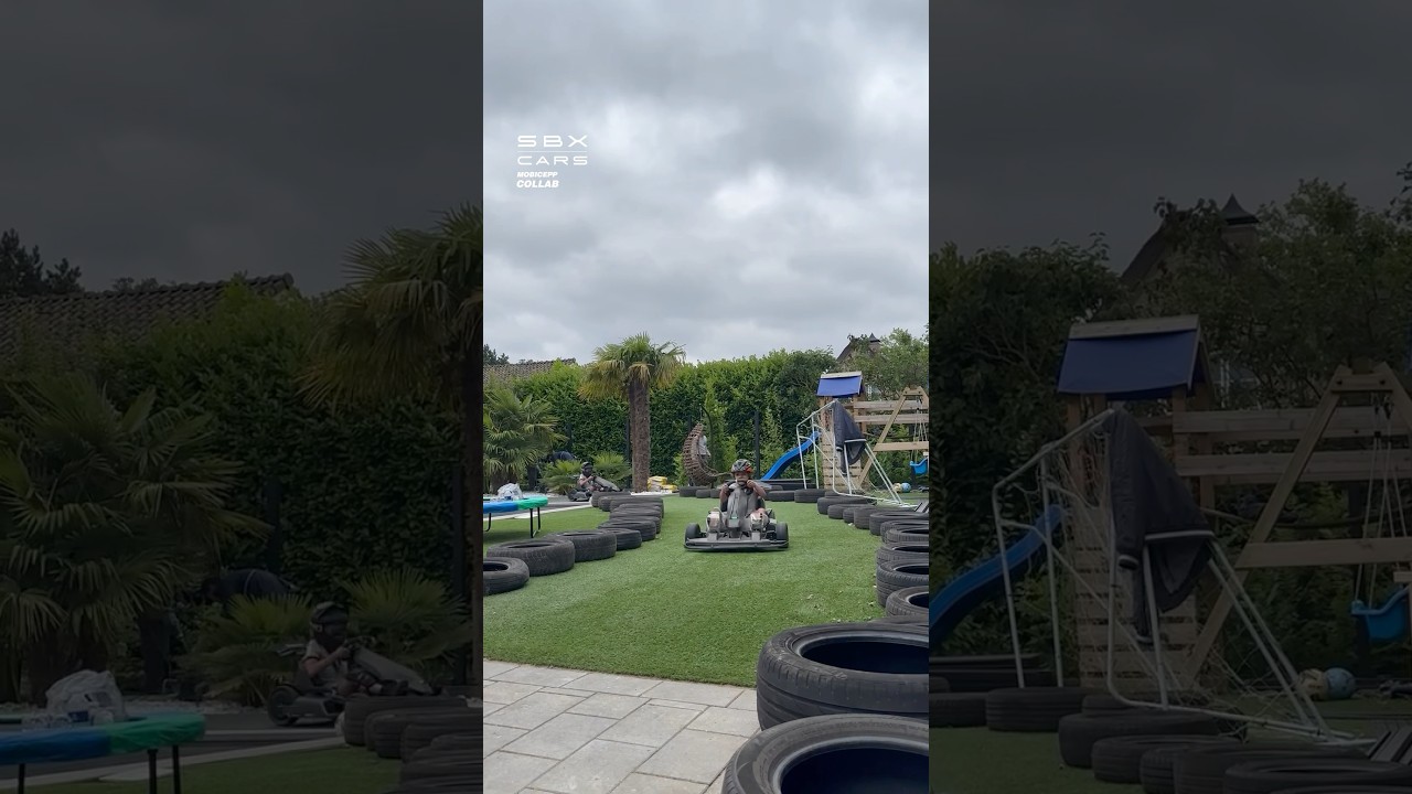 Backyard Go-Karting! 🔥 #gokarting #garden #family