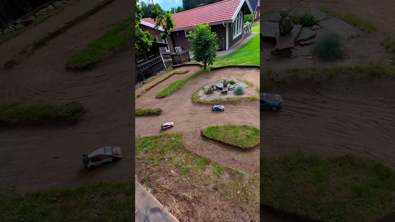 Backyard RC Rally Course! 🚗 #rc #cars #garden