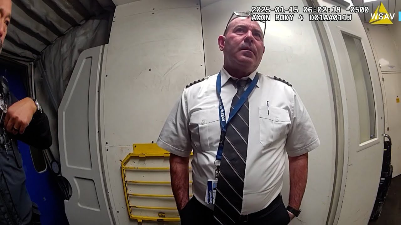 Bodycam video appears to show Southwest pilot failing sobriety test