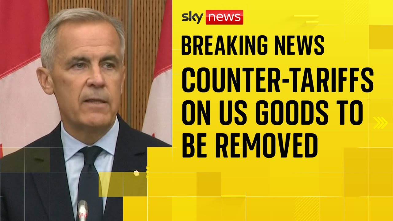 Canadian PM says government will remove counter-tariffs on US goods