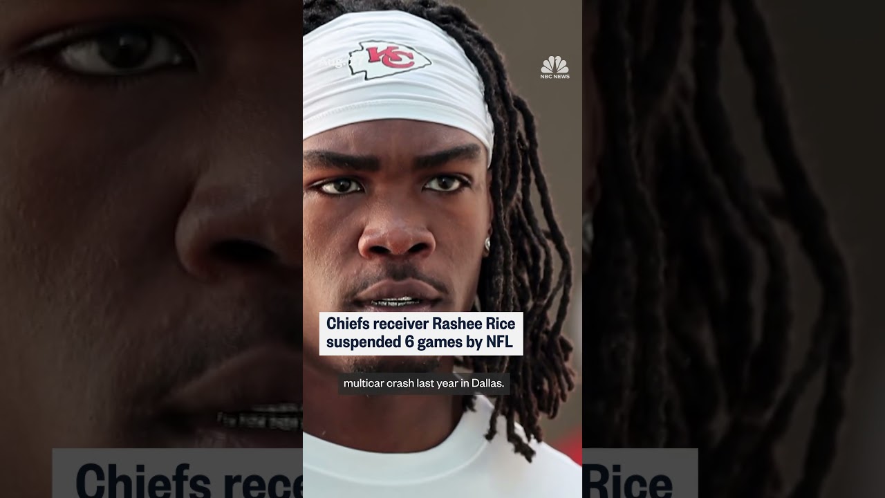 Chiefs receiver Rashee Rice suspended for 6 games