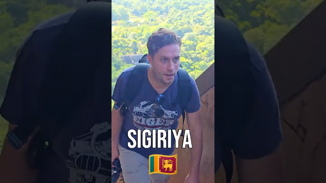 Climbing up Sigiriya