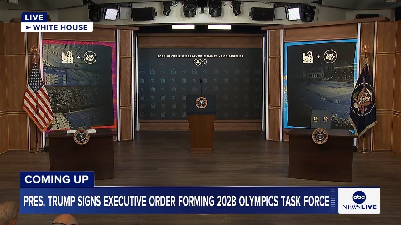 COMING UP: Pres. Trump signs executive order forming 2028 Olympics task force