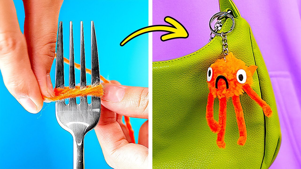 🐟 DIY CUTE KEYCHAIN! Fun & Easy Accessory You Can Make at Home 💕🌟
