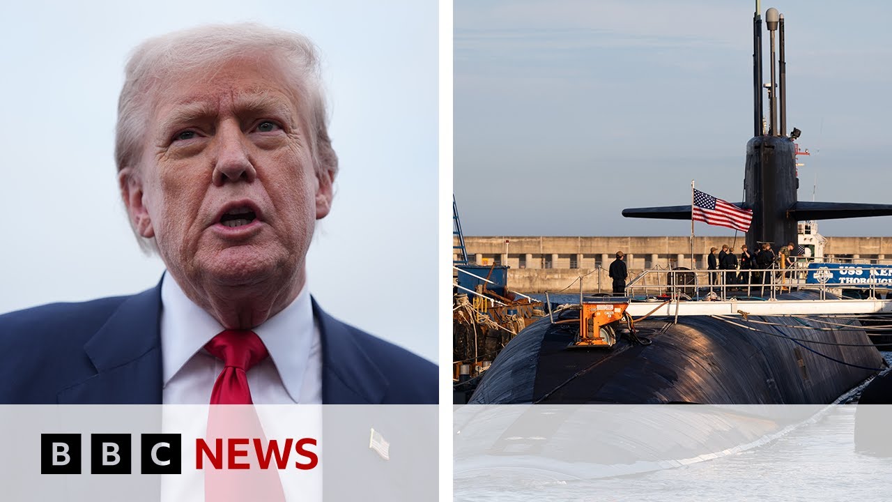Donald Trump moves nuclear submarines after Russian ex-president’s comments | BBC News