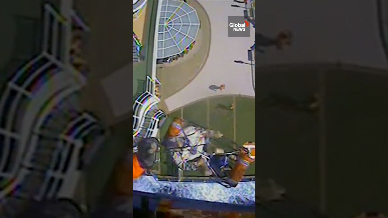 Dramatic cruise ship rescue: Canada, US coast guards airlift 2 passengers in medical emergency