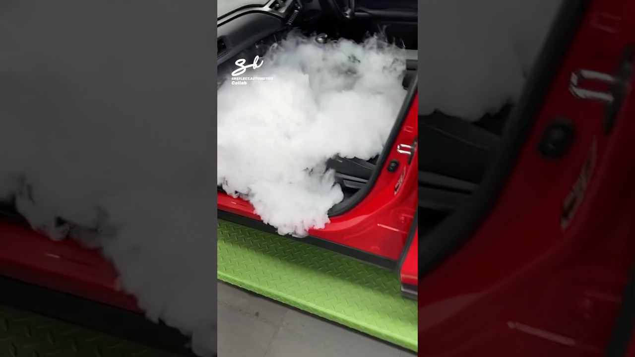 Dry Icing Car! 🥶 #ice #dryicecleaning #cars