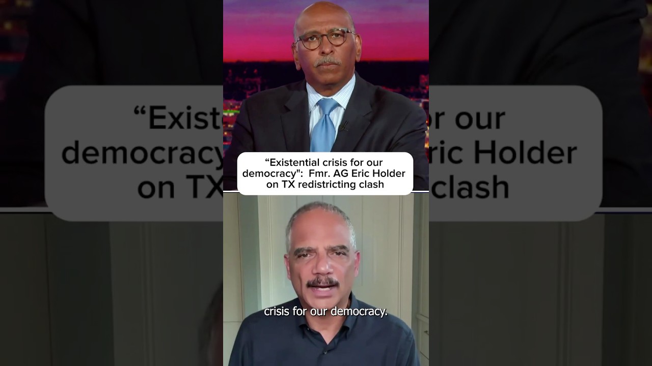 ‘Existential crisis for our democracy’: Fmr. AG Eric Holder on TX redistricting clash