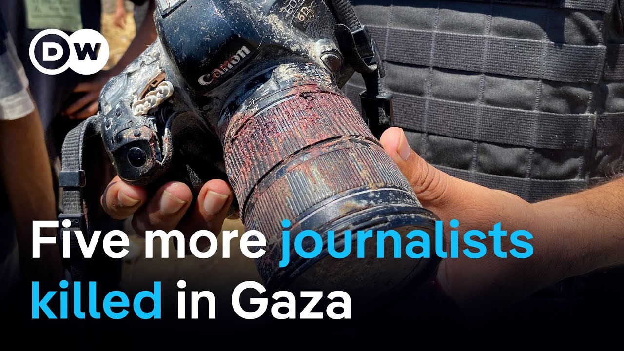 Five Palestinian journalists killed in apparent double tap strike on hospital | DW News