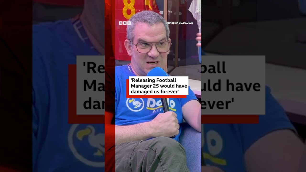 Football Manager boss reveals why FM25 was cancelled. #FootballManager #Gaming #BBCNews