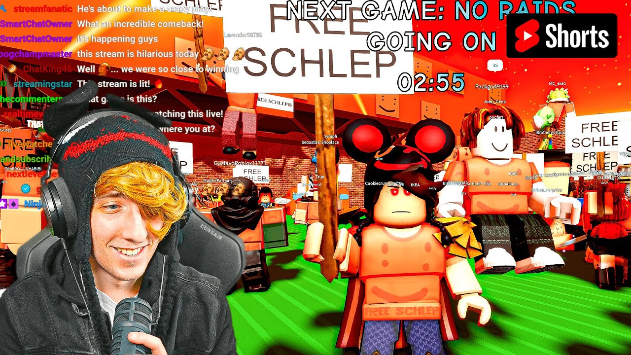 FREE SCHLEP ROBLOX RAID 🚨🚨🚨 #shorts #roblox #schlep