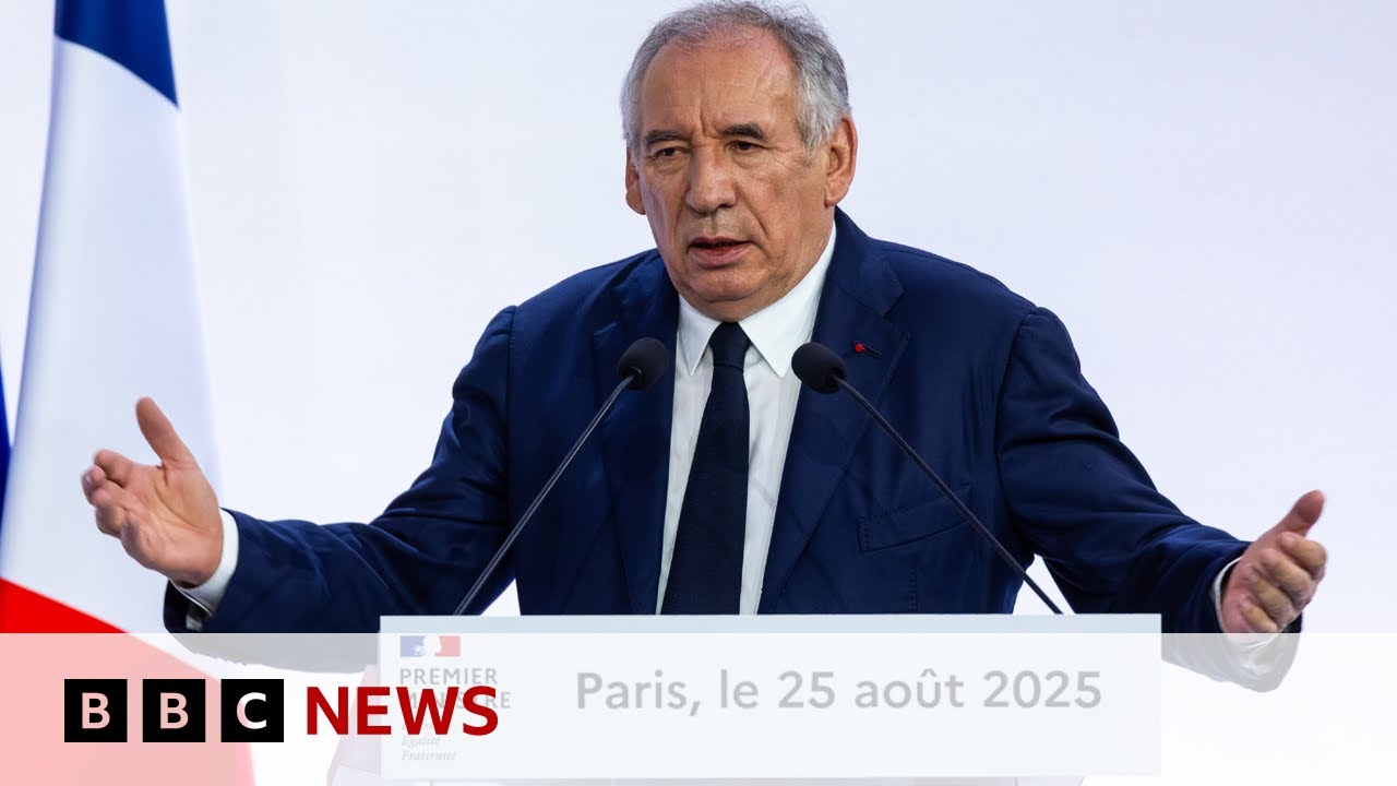 French PM François Bayrou calls confidence vote amid budget row | BBC News