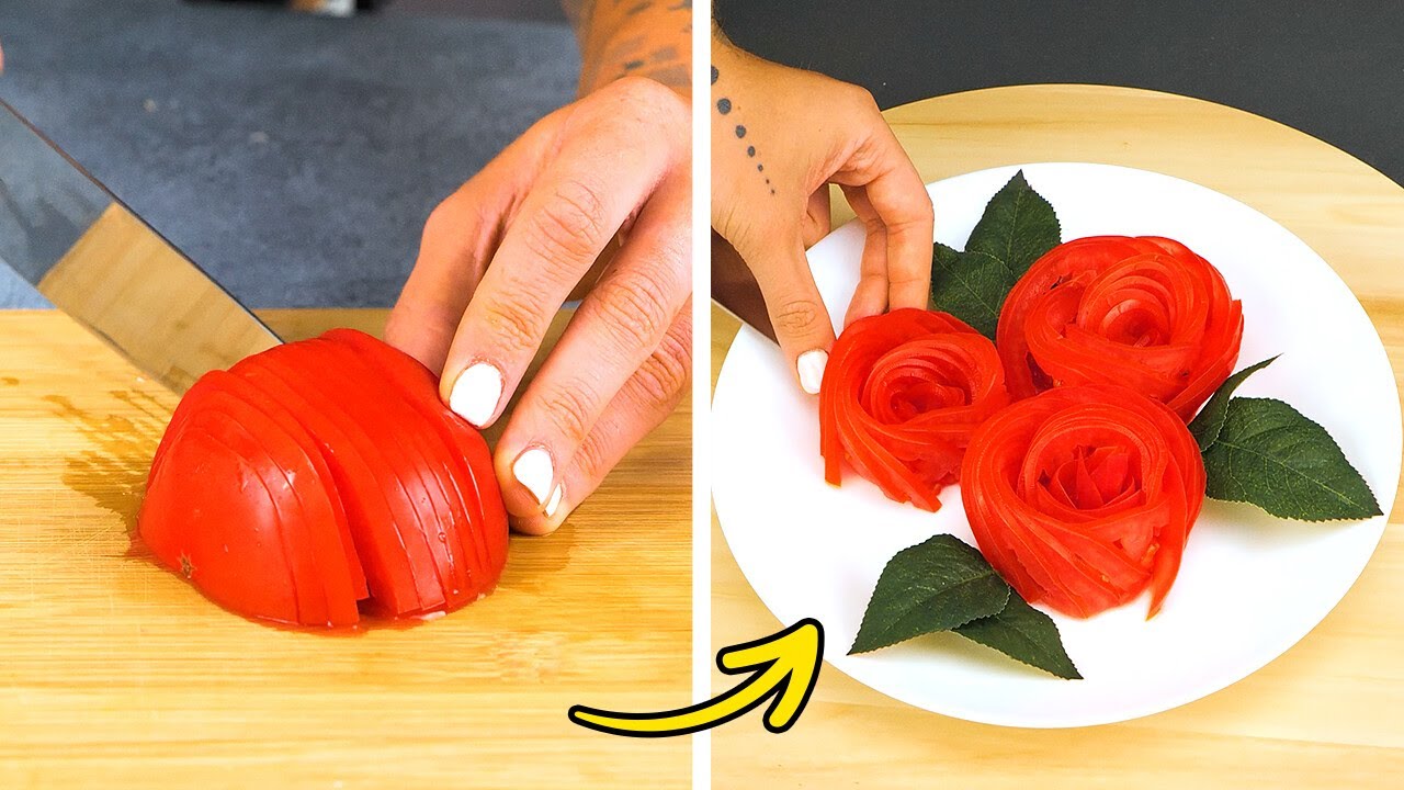 🥗 Genius Ways to Cut Fruits & Vegetables Like a Pro!