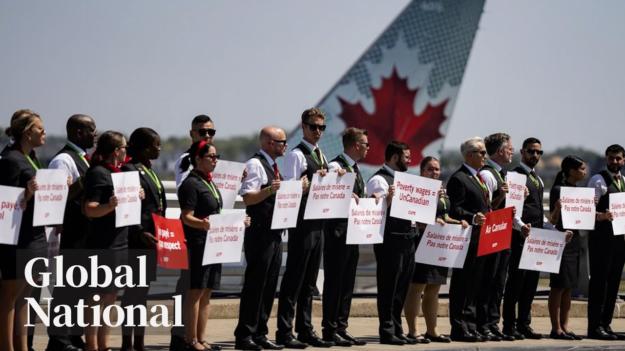 Global National: Aug. 15, 2025 | Air Canada faces midnight strike as talks with union stall